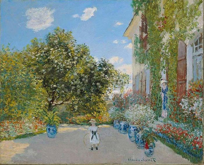 Claude Monet The Artist House at Argenteuil oil painting picture